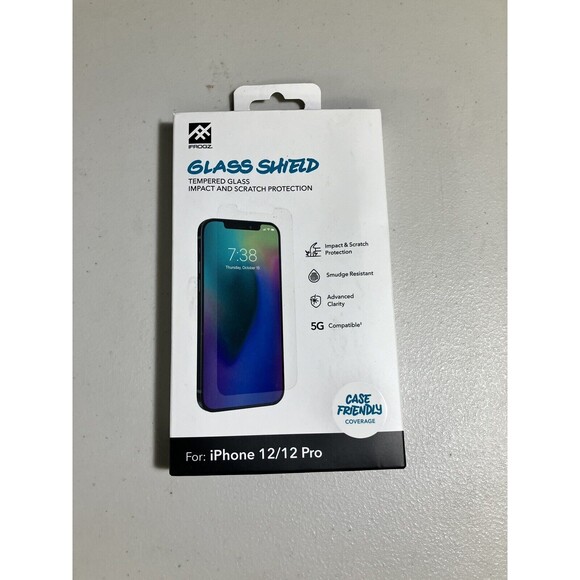 iFrogz Apple iPhone 12/12 Pro Glass Shield Screen Protector - Picture 1 of 2